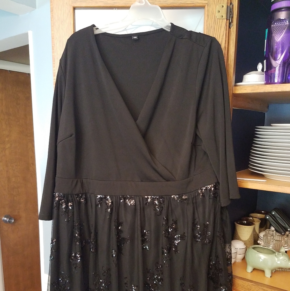 Black cocktail dress